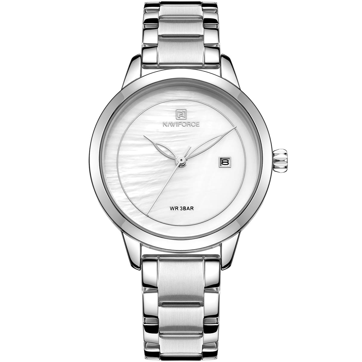 ساعة نافي فورس حريمي NF5008-S-W